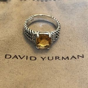 David Yurman Petite Wheaton Ring Citrine - Sz. 6